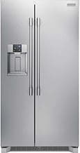 Frigidaire Professional 36 in. 22.3 cu. ft. Counter Depth Side-by-Side Refrigerator in Stainless Steel with CrispSeal...