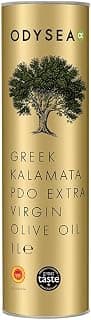 Odysea Greek Kalamata PDO Extra Virgin Olive Oil 1L Tin – Cold-Extracted Koroneiki Olives, Hand Harvested, Award-Winn...