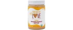 Spread The Love NAKED Organic Peanut Butter, 16 oz Jar, 1 Pack