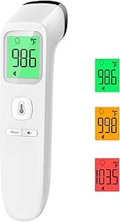 No-Touch Thermometer for Adults and Kids, Accurate Digital Baby Thermometer, Fever Alarm & Silent Mode, 2 in 1 Forehe...