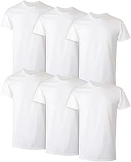 Hanes Men's Undershirt Packs, Stay-Tucked Soft Cotton Undershirts, Best Undershirts for Men, White/Black/Asstd Multip...