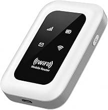 4G LTE Mobile WiFi Hotspot, Portable Router, SIM Card Slot, 12 Devices