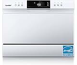 COMFEE’ Portable Mini Dishwasher, Energy Star, Countertop, 6 Place Settings, with 8 Washing Programs, Speed, Baby-Car...