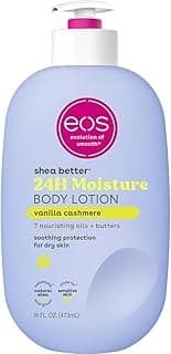 eos Shea Better Body Lotion Vanilla Cashmere, 24-Hour Moisture Skin Care, Lightweight & Non-Greasy, Natural Shea, Veg...