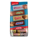 SNICKERS, TWIX, MILKY WAY & 3 MUSKETEERS Minis Milk Chocolate Bars Variety Pack, Party Size, 19.49 Oz Bulk Bag