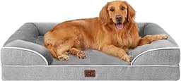 EHEYCIGA Orthopedic Dog Beds for Extra Large Dogs 44x32Inch, Waterproof Memory Foam XL Pet Bed with Sides, Non-Slip a...