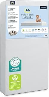 Serta Perfect Start Limited Dual Sided Baby Crib Mattress and Toddler Mattress, Breathable Fiber Core, GREENGUARD Gol...