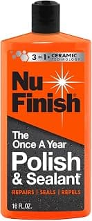 Nu Finish Once a Year Car Polish, Car Polisher and Paint Sealant, 16 fl oz