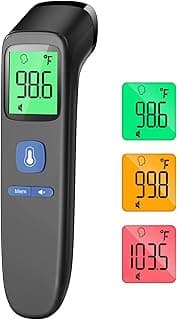 No-Touch Forehead Thermometer for Adults, Infrared Digital Baby Thermometer for Kids, Accurate Reading with Large Dis...