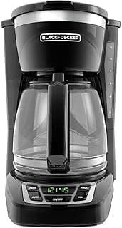 BLACK+DECKER 12-Cup Digital Coffee Maker, Programmable, Washable Basket Filter, Sneak-A-Cup, Auto Brew, Water Window,...