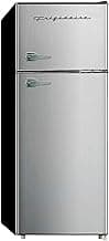 Frigidaire, 2 Door Apartment Size Refrigerator/Freezer Combo, 7.5 cu ft, Platinum Series, Stainless, 23" D x 21.5" W ...