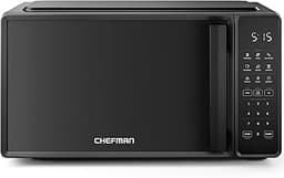 Chefman Countertop Microwave Oven 0.7 Cu. Ft., 700 Watts with 10 Power Levels, 6 Cooking Presets with One-Touch Expre...
