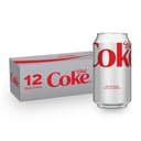 Diet Coke Soda Soft Drink Cans, 12 fl oz, 12 Pack