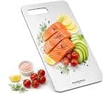 GoodArtificer Titanium Cutting Board for Kitchen | Titanium Material, Kitchen Use, Durable Build, Food Prep Board, Ru...