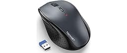 TECKNET Wireless Mouse, 2.4G USB Computer Mouse with 6-Level Adjustable 4800 DPI, Silent Quiet Click,30 Months Batter...