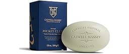 Caswell-Massey Jockey Club Natural Bar Soap for Men, Moisturizing Body Soap Bar for All Skin Types, Made with Essenti...