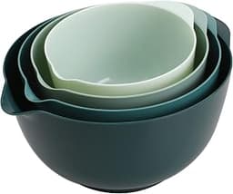 BoxedHome Plastic Mixing Bowl Set of 4, BPA free