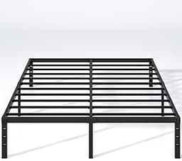 NEW JETO Metal Bed Frame,Queen Size Bed Frame with Storage Space,18 Inch