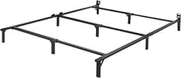 Amazon Basics Metal Bed Frame, 9-Leg Support Base for Box Spring and Mattress, Queen Size, Tool-Free Easy Assembly, 7...