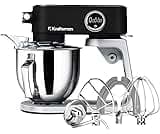 Kraftsman Stand Mixer All Metal - Heavy Duty Kitchen Standing Mixer 5.3 Quart with 4 Stainless Steel Attachments, DC ...