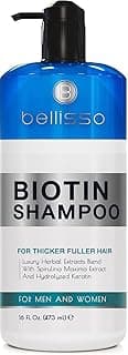 Biotin Shampoo for Thicker Stronger Hair - Volumizing & Thickening Shampoo for Men and Women - Sulfate Free, Salon Gr...