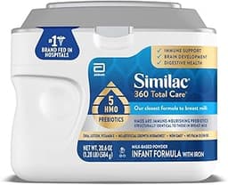 Similac 360 Total Care Infant Formula, Has 5 HMO Prebiotics, Our Closest Formula to Breast Milk, Baby Formula Powder,...