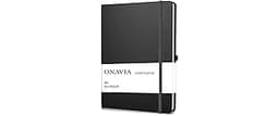 ONAVIA A4 Notebook Hardcover, 8.5" x 11" College Ruled Journal Notebook, Lay Flat 160 Pages (80 Sheets) Lined Noteboo...