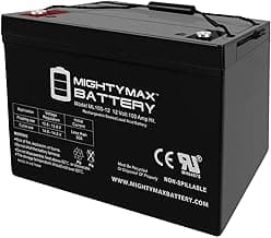 Mighty Max Battery 12V, 100Ah, AGM, Replacement Battery Compatible with Leoch LP12-100