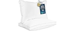 Utopia Bedding Bed Pillows for Sleeping Queen Size (White), Set of 2, Soft & Fluffy Pillow with Down Alternative Fill...