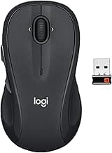 Logitech M510 Wireless Mouse, 2.4 GHz with USB Unifying Receiver, 1000 DPI Laser-Grade Tracking, 7-Buttons, 24-Months...