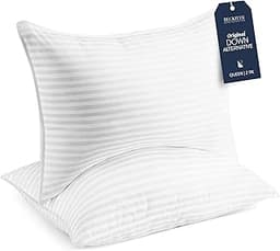 Beckham Hotel Collection Bed Pillows Standard/Queen Size Set of 2 - Original Soft Down Alternative Pillow for Sleepin...
