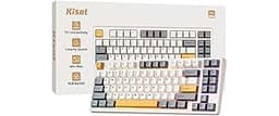 Kisnt KN85 Wireless Mechanical Gaming Keyboard, 75% Layout with RGB Backlit, Custom Hot Swappable, Creamy Sound, Blue...