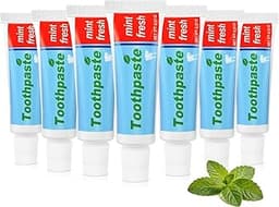 twoworld 0.53oz Toothpaste in Bulk,Mini Toothpaste Travel Size,Mint Scent TSA Compliant for Hotel Camping Gym Office ...