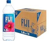 FIJI Natural Artesian Bottled Water 1.5 Liters /50.7 Fl Ounce (Pack of 12) | 100% Natural Electrolytes, Large Water B...