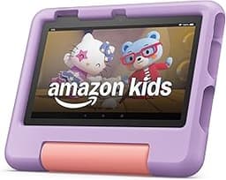 Amazon Fire 7 Kids tablet (newest model) ages 3-7. Top-selling 7" kids tablet on Amazon. Includes 6 months of ad-free...