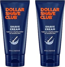 Dollar Shave Club | Shave Cream 6 ounce (2 Pack) | Hydrating Shaving Cream for Sensitive Skin