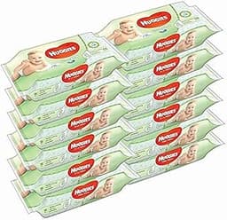 Huggies Baby Wipes Natural Care with Aloe Vera, 56 Count, Pack of 12, Total 672 Wipes