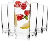 OUWO Highball Glasses Set of 6, 16oz Tall Drinking Glasses, Water Glass for Kitchen, Tom Collins Glasses, Mojito Glas...