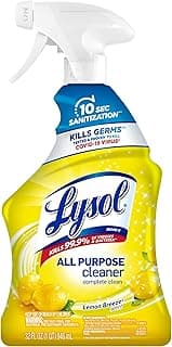 Lysol All Purpose Cleaner Spray, Multi-Purpose Disinfecting Spray, Kitchen & Bathroom Cleaner, Lemon Breeze Scent, 32...