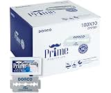 Dorco STP301 Prime Platinum Extra Double Edge Razor Blades 1000 Count, Premium Stainless Steel Shaving Blades, Super ...