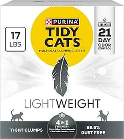 Purina Tidy Cats LightWeight 4-in-1 Strength Cat Litter, 17 lb