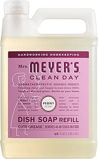 MRS. MEYER'S CLEAN DAY Liquid Dish Soap Refill, Peony, 48 fl. oz
