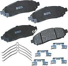 Bendix Premium SBC1094 Ceramic Front Brake Pads for Select Models Chevrolet City Express, Nissan Frontier, LEAF, NV20...