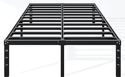 Hafenpo 14 Inch Queen Bed Frame - Sturdy Metal Platform Queen Size, No Box Spring Needed, Heavy Duty, Easy Assembly, ...