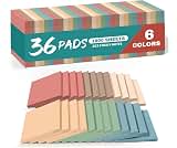 Taja 36 Pads Sticky Notes, 3x3 Inch, Aesthetic Self-Stick Notes, Vintage | Bulk Self-Stick Note Pads for Office, Scho...