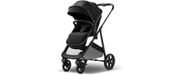 Mompush Wiz 2-in-1 Bassinet Stroller Reversible Seat, One-Hand Fold, Black | Newborn to toddler, large wheels with su...