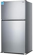 BLACK+DECKER 24 Cu. Ft. Top Mount Refrigerator with Ice Maker, 2-Door Refrigerator with Top Freezer, Freezer with Ice...