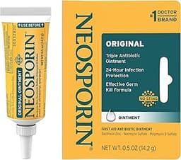Neosporin Original First Aid Triple Antibiotic Ointment with Bacitracin Zinc for Infection Protection, Wound Care Tre...