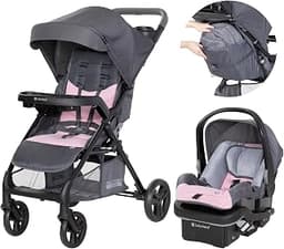 Baby Trend Passport® Cargo Stroller Travel System with EZ-Lift™ Plus Infant Car Seat, Pink Bamboo