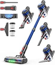 KARDV Cordless Vacuum Cleaner, 500W/40Kpa Vacuum Cleaners for Home, 60Mins Stick Vacuum with LED Display, Anti-Tangle...
